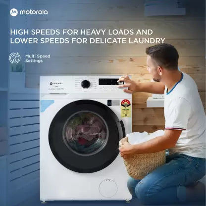 MOTOROLA 7 kg 5 Star Rating Garment Sterilization Fully Automatic Front Load Washing Machine with In-built Heater White  (70FLAM5W)(OPEN BOX) MOTOROLA 7 kg 5 Star Rating Garment Sterilization Fully Automatic Front Load Washing Machine with In-built Heater White  (70FLAM5W)(OPEN BOX)
